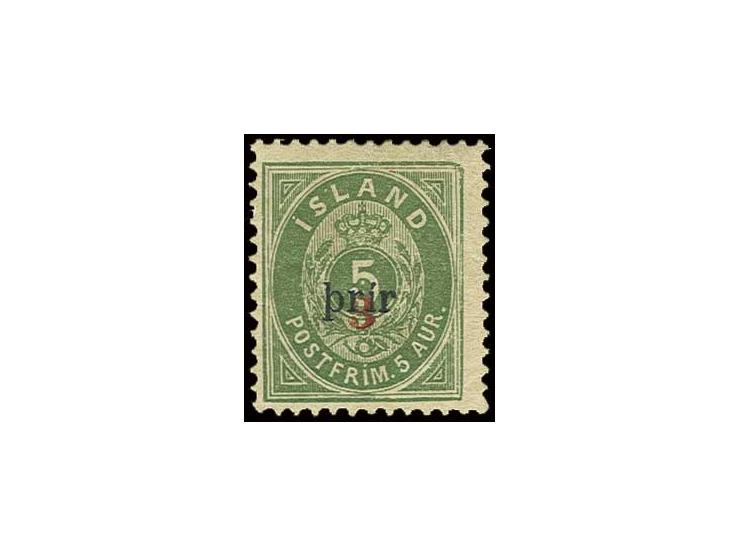 3 on 5 a., type I, perf. 12 3/4, unused, fine, sign. Bloch (Mi. 700,-)