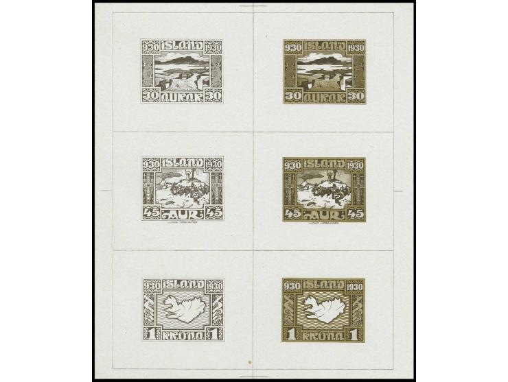 ditto, similar proof sheet in brown, ex 'Dr. Gene Scott'