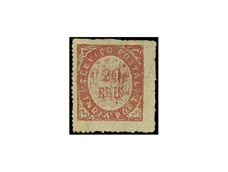 20 r. carmine, unused, part o.g., scissor cut at right, otherwise very fine, a rare stamp (AF no. 2)
