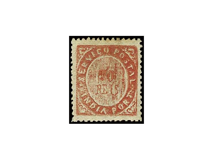 20 r. vermilion, unused, fine (AF no. 22)