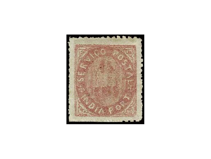 15 r. rose, unused o.g., an extremely fine copy of this scarce stamp, certificate RPS (1955) (AF no. 27)