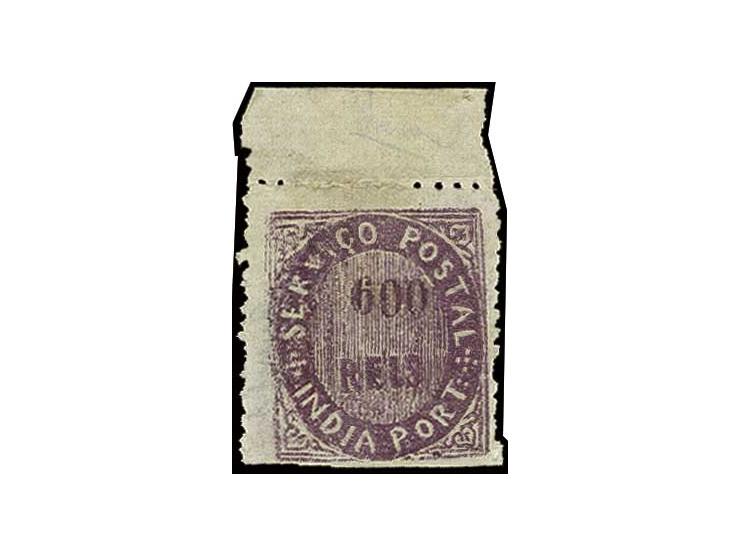 600 r. violet with top sheet margin, unused, fine (AF no. 33)
