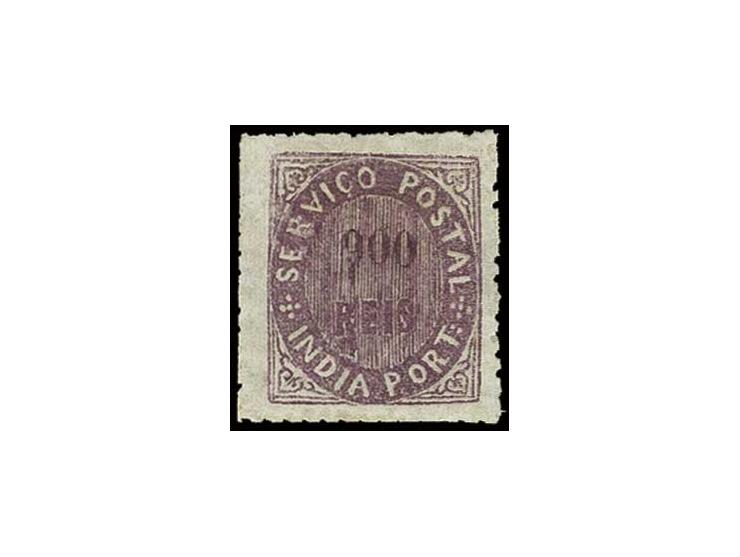 900 r. violet, unused with large part o.g., fine, a scarce stamp (AF no. 34)