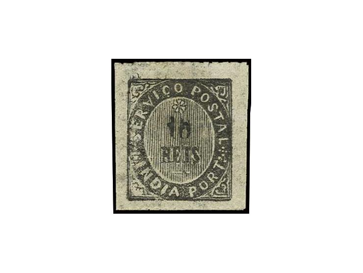 1877, old dies with star over value: 10 r. black, die I, with variety "double 10", unused, a scarce stamp, certificate Nucleo