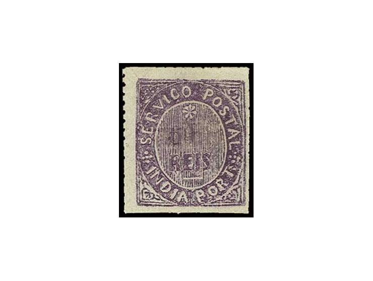 600 r. violet with value "60" instead of "600", unused, very scarce (AF no. 46)