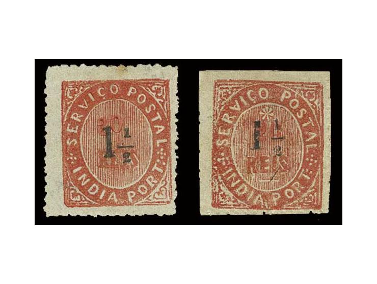 1½ on 1876, 20 r. and 1877, 20 r., unused, the later one with o.g., fine (AF no. 65 (36+41))
