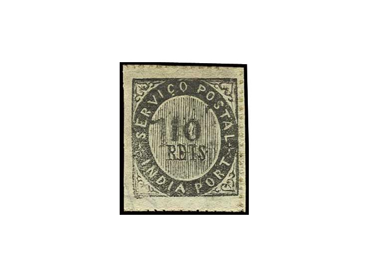 1½ on 1873, 10 r. black, unused o.g., fine and scarce (AF no. 122 (16))