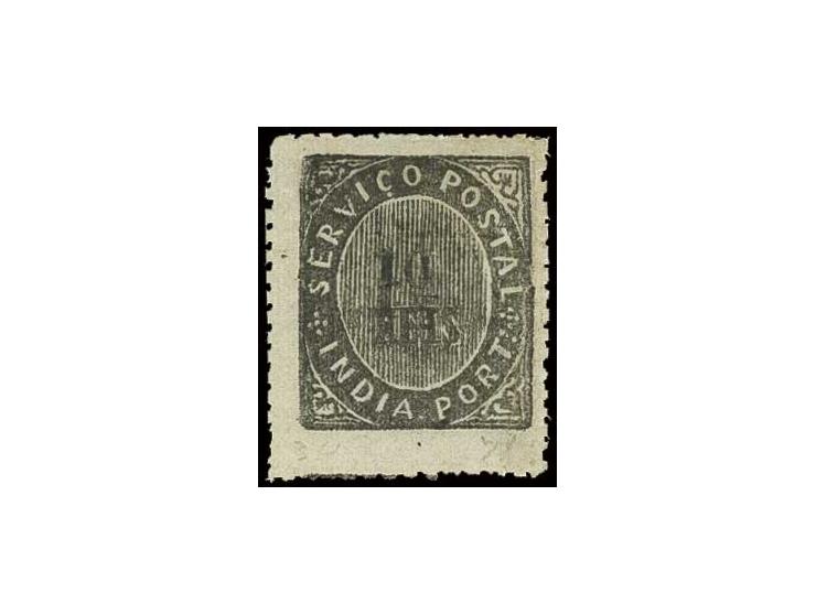 1½ on 1876, 10 r. black, type ID, unused, fine (AF no. 122 (35))