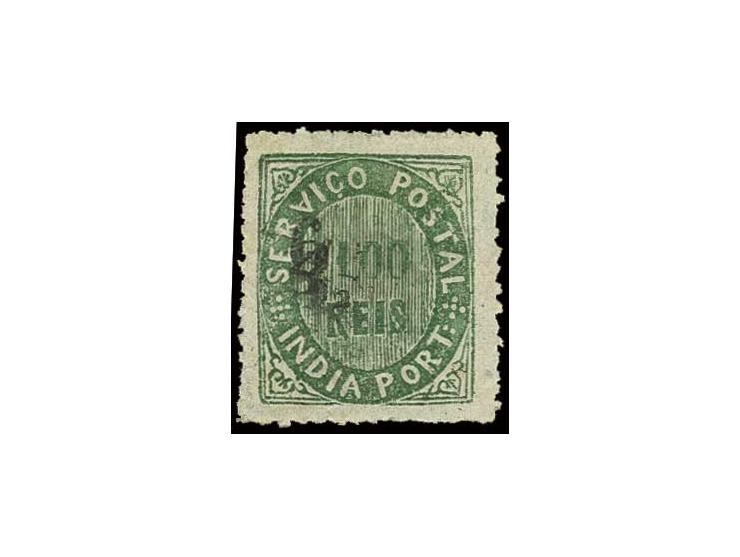 6 on 1876, 100 r. green with additional surcharge "4½", unused, fine and scarce (AF no. 125 (30))