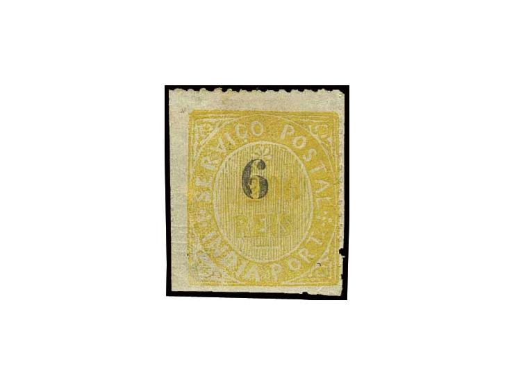 6 on 1877, 200 r. yellow, unused o.g., very fine (AF no. 126 (44))