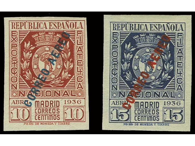 1936, National philatelic exhibition 10-15 c., unused, fine