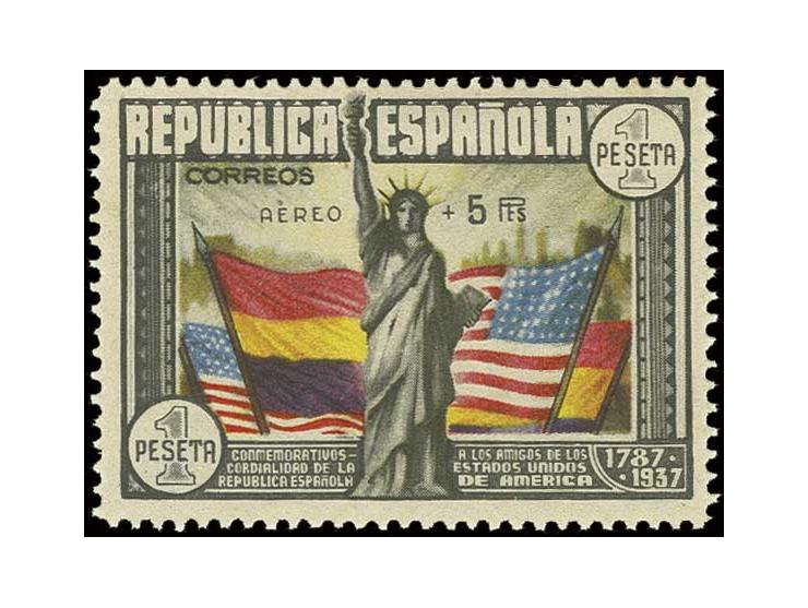 150 years USA, 5 pts. on 1 pta., unused, fine, signed Galvez