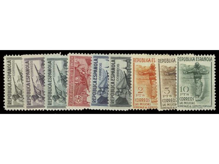 Milicias 5 c. - 10 pts. unused, fine