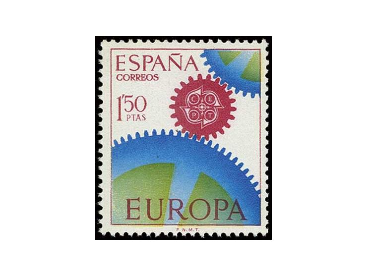 1967, CEPT 1,50 pts. in unissued colours, unhinged mint, fine and rare
