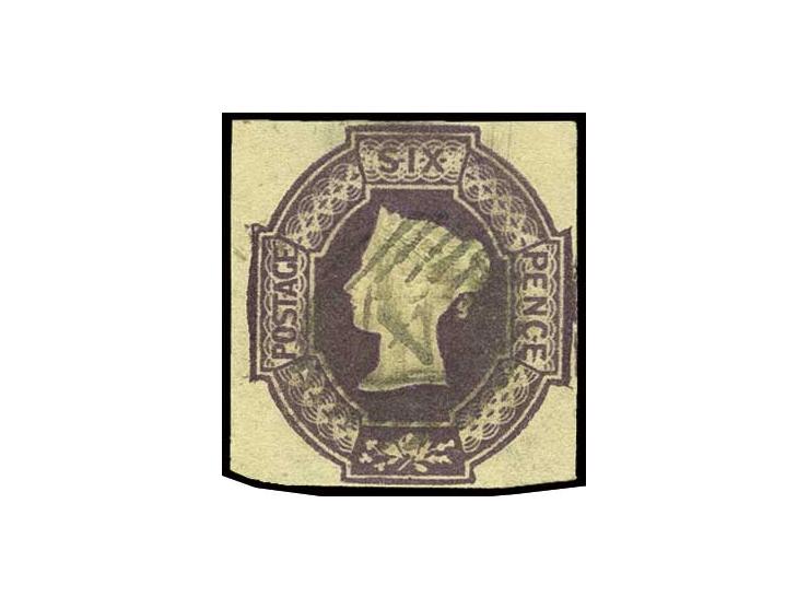 6 d. mauve, good margins and deep colour, lightly cancelled, tiny thinned at upper right, not effecting the design, opinion L