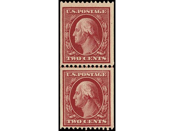 2 c. carmine, vertical guide line pair, never hinged, fine, certificate PSE (Scott-Nr. 349)