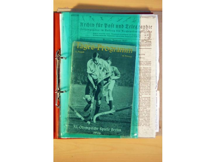 1936, BERLIN: Interessante Dokumentation eines Teilnehmers des Internationalen Jugendzeltlager während der Olympischen Spiele