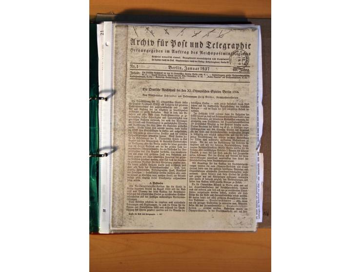 1936, BERLIN: Interessante Dokumentation eines Teilnehmers des Internationalen Jugendzeltlager während der Olympischen Spiele