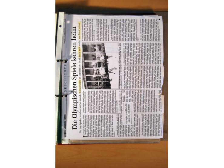 1936, BERLIN: Interessante Dokumentation eines Teilnehmers des Internationalen Jugendzeltlager während der Olympischen Spiele