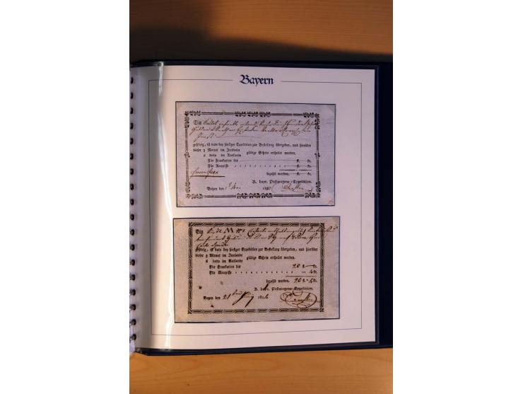 1569/1840 (ca.), fünfbändige postgeschichtliche Sammlung mit vielen seltenen Belegen, dabei gute 'adelige' Stempel wie z. B. 