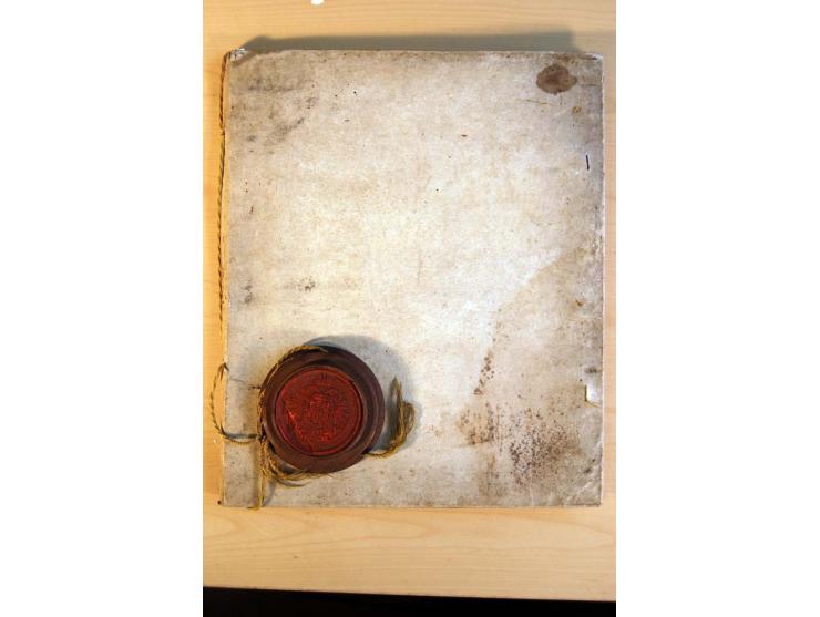 Rudolf II von Habsburg, römisch-deutscher Kaiser, 1609, 16seitiger Adelsbrief mit dekorativem handgemaltem Familienwappen, Ka