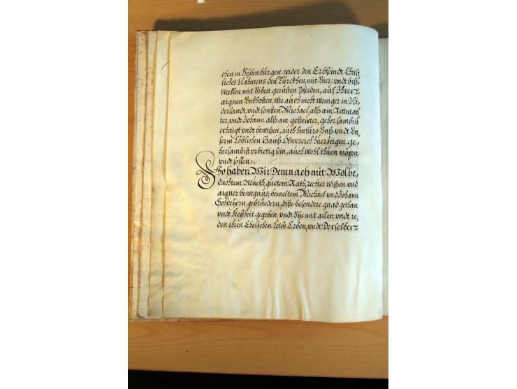 Rudolf II von Habsburg, römisch-deutscher Kaiser, 1609, 16seitiger Adelsbrief mit dekorativem handgemaltem Familienwappen, Ka