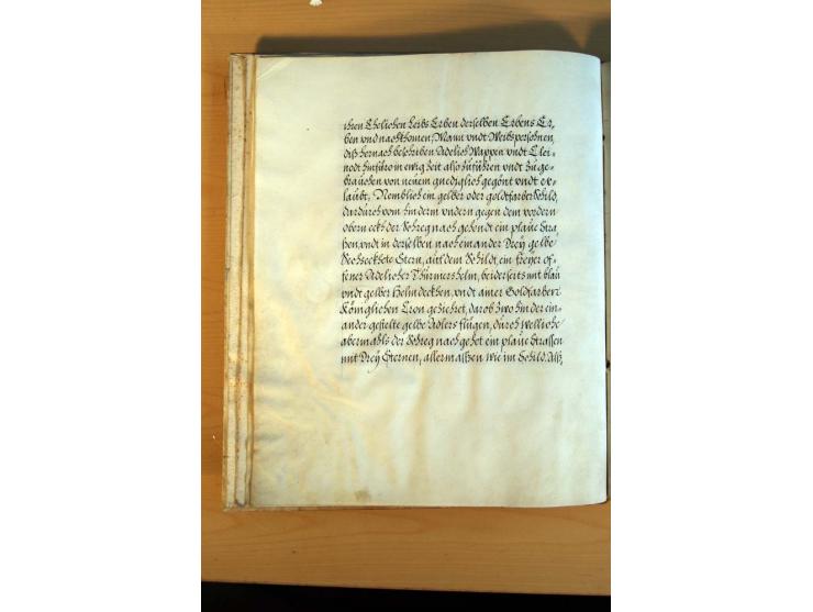 Rudolf II von Habsburg, römisch-deutscher Kaiser, 1609, 16seitiger Adelsbrief mit dekorativem handgemaltem Familienwappen, Ka