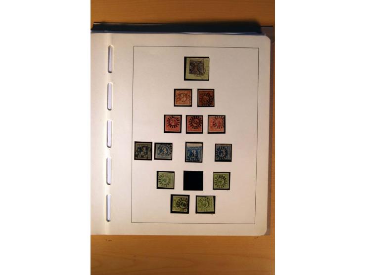 1849/1920, ungebrauchte, postfrische und gestempelte Sammlung  mit vielen Besonderheiten inkl. einiger Briefe und Karten;  da