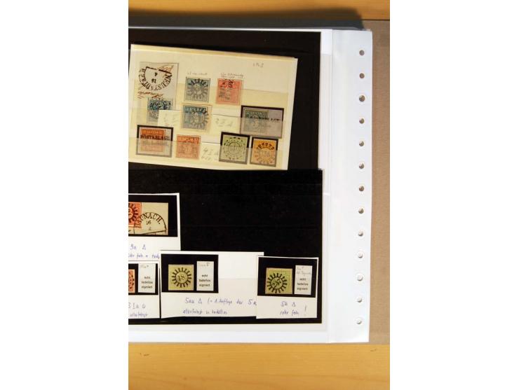 1849/1920, ungebrauchte, postfrische und gestempelte Sammlung  mit vielen Besonderheiten inkl. einiger Briefe und Karten;  da