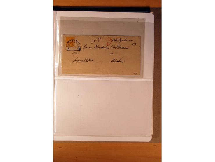 1849/1920, ungebrauchte, postfrische und gestempelte Sammlung  mit vielen Besonderheiten inkl. einiger Briefe und Karten;  da