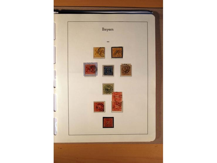 1849/1920, ungebrauchte, postfrische und gestempelte Sammlung  mit vielen Besonderheiten inkl. einiger Briefe und Karten;  da