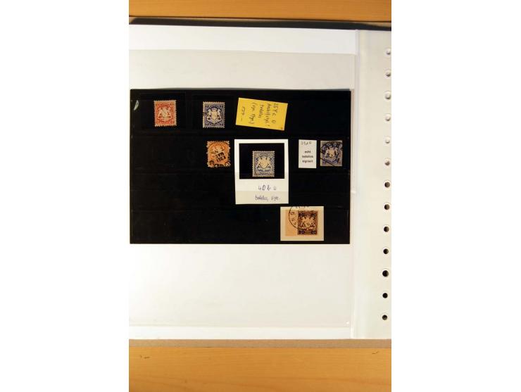 1849/1920, ungebrauchte, postfrische und gestempelte Sammlung  mit vielen Besonderheiten inkl. einiger Briefe und Karten;  da