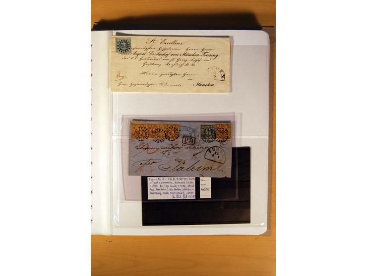 1849/1920, ungebrauchte, postfrische und gestempelte Sammlung  mit vielen Besonderheiten inkl. einiger Briefe und Karten;  da