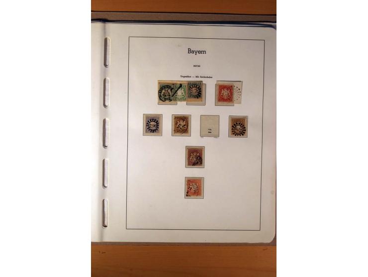 1849/1920, ungebrauchte, postfrische und gestempelte Sammlung  mit vielen Besonderheiten inkl. einiger Briefe und Karten;  da