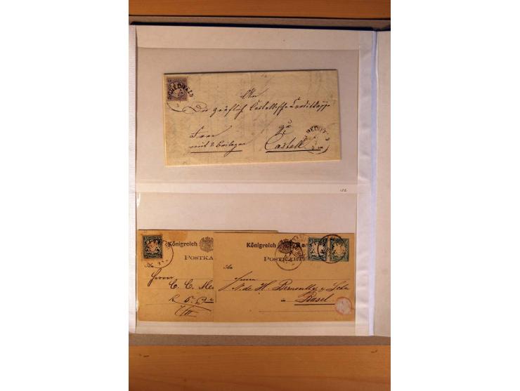 1849/1920, ungebrauchte, postfrische und gestempelte Sammlung  mit vielen Besonderheiten inkl. einiger Briefe und Karten;  da
