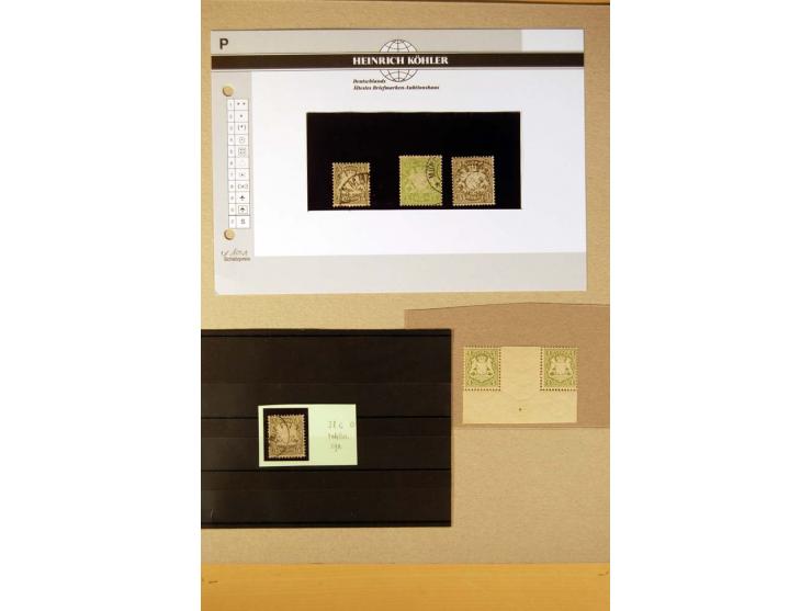 1849/1920, ungebrauchte, postfrische und gestempelte Sammlung  mit vielen Besonderheiten inkl. einiger Briefe und Karten;  da
