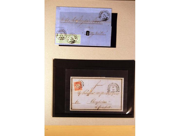 1849/1920, ungebrauchte, postfrische und gestempelte Sammlung  mit vielen Besonderheiten inkl. einiger Briefe und Karten;  da