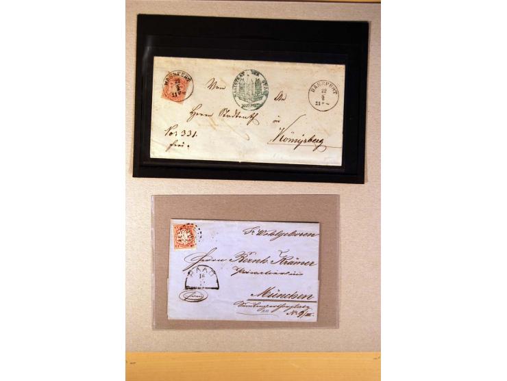 1849/1920, ungebrauchte, postfrische und gestempelte Sammlung  mit vielen Besonderheiten inkl. einiger Briefe und Karten;  da