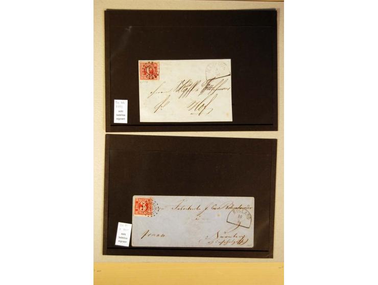 1849/1920, ungebrauchte, postfrische und gestempelte Sammlung  mit vielen Besonderheiten inkl. einiger Briefe und Karten;  da