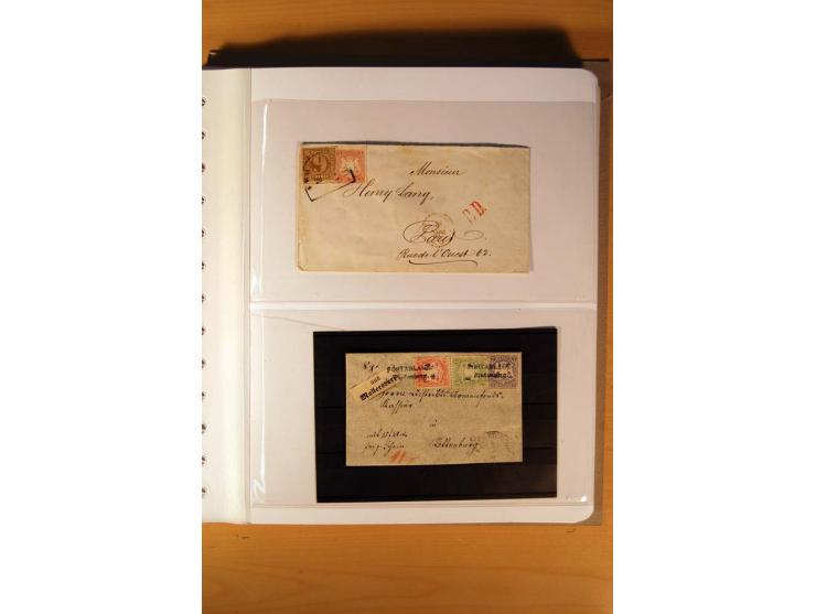 1849/1920, ungebrauchte, postfrische und gestempelte Sammlung  mit vielen Besonderheiten inkl. einiger Briefe und Karten;  da