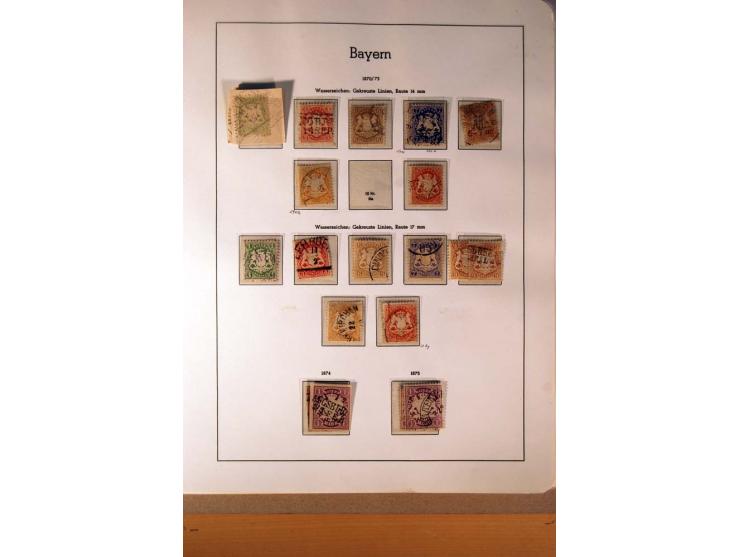 1849/1920, ungebrauchte, postfrische und gestempelte Sammlung  mit vielen Besonderheiten inkl. einiger Briefe und Karten;  da