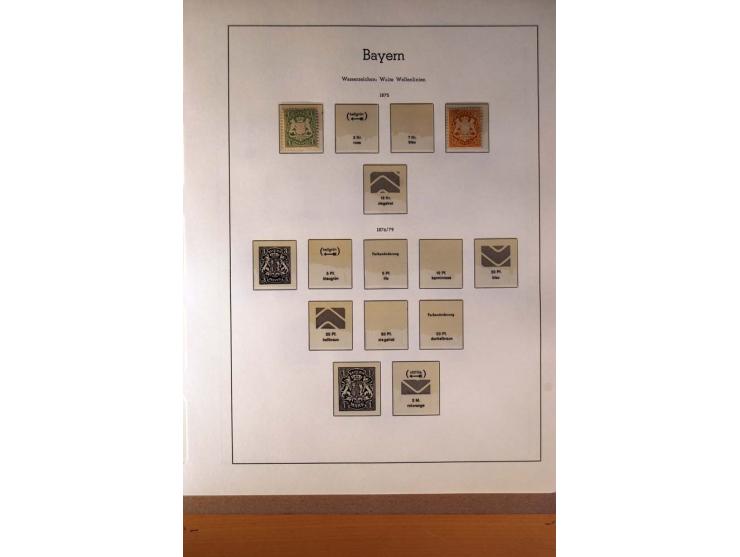 1849/1920, ungebrauchte, postfrische und gestempelte Sammlung  mit vielen Besonderheiten inkl. einiger Briefe und Karten;  da
