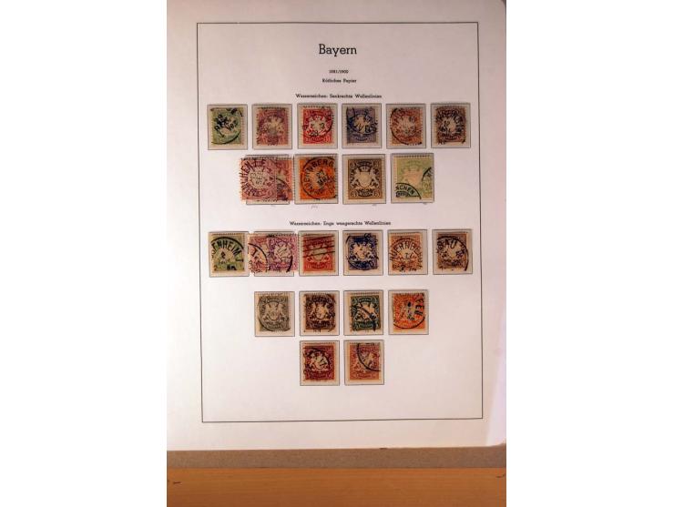 1849/1920, ungebrauchte, postfrische und gestempelte Sammlung  mit vielen Besonderheiten inkl. einiger Briefe und Karten;  da