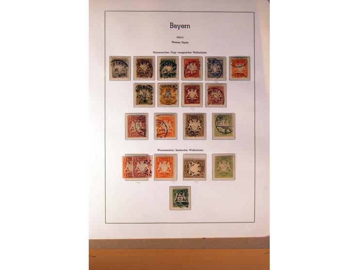 1849/1920, ungebrauchte, postfrische und gestempelte Sammlung  mit vielen Besonderheiten inkl. einiger Briefe und Karten;  da