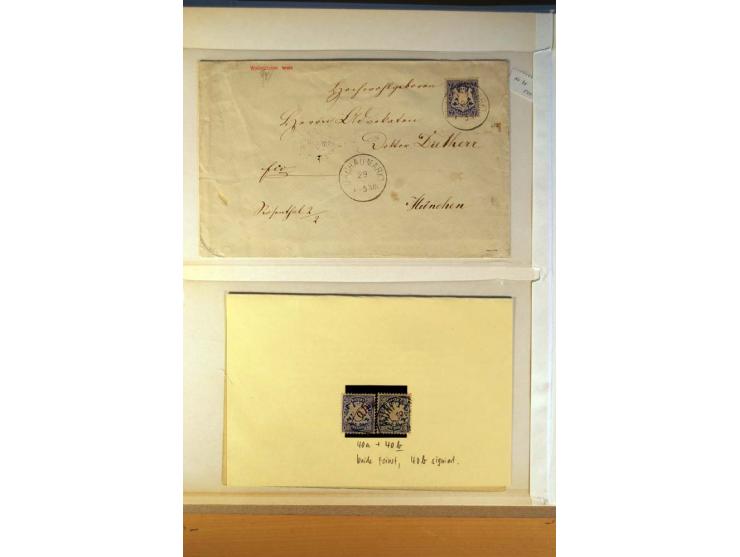 1849/1920, ungebrauchte, postfrische und gestempelte Sammlung  mit vielen Besonderheiten inkl. einiger Briefe und Karten;  da