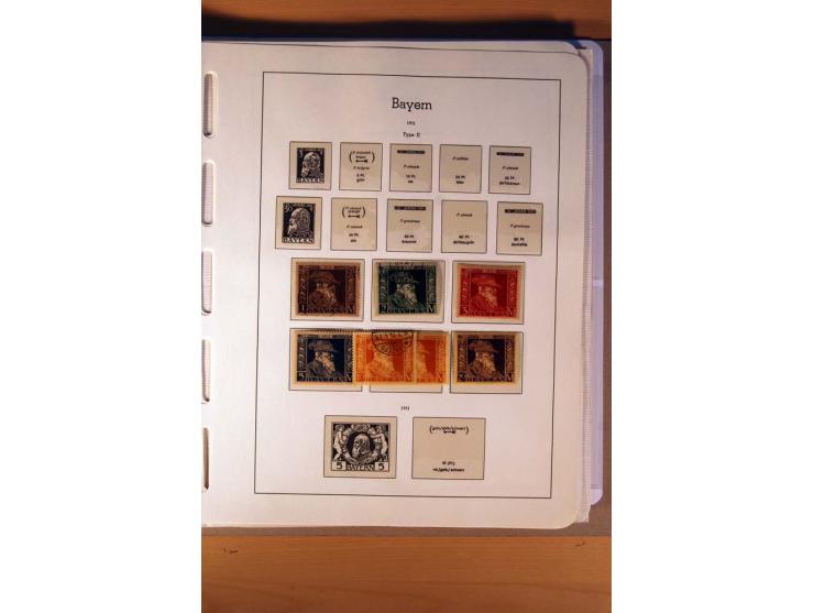 1849/1920, ungebrauchte, postfrische und gestempelte Sammlung  mit vielen Besonderheiten inkl. einiger Briefe und Karten;  da
