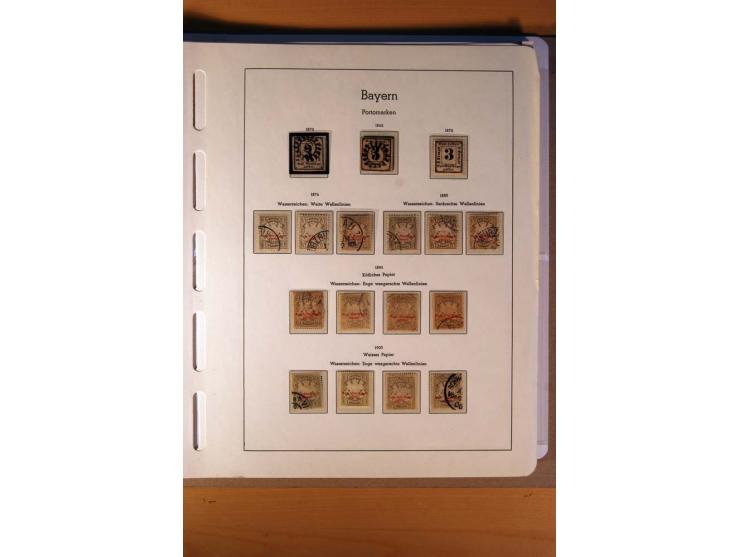 1849/1920, ungebrauchte, postfrische und gestempelte Sammlung  mit vielen Besonderheiten inkl. einiger Briefe und Karten;  da