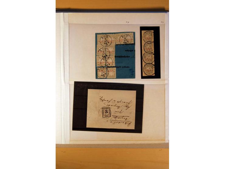 1849/1920, ungebrauchte, postfrische und gestempelte Sammlung  mit vielen Besonderheiten inkl. einiger Briefe und Karten;  da
