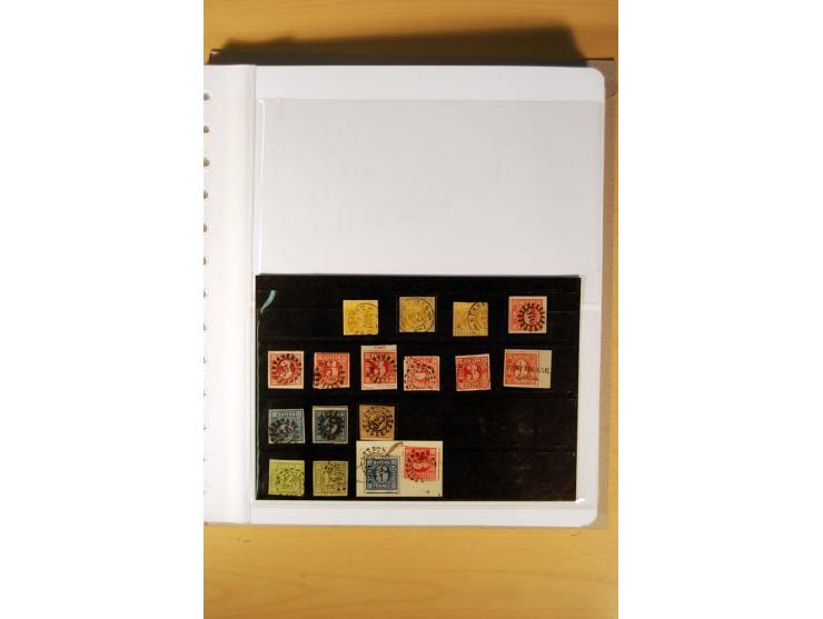 1849/1920, ungebrauchte, postfrische und gestempelte Sammlung  mit vielen Besonderheiten inkl. einiger Briefe und Karten;  da