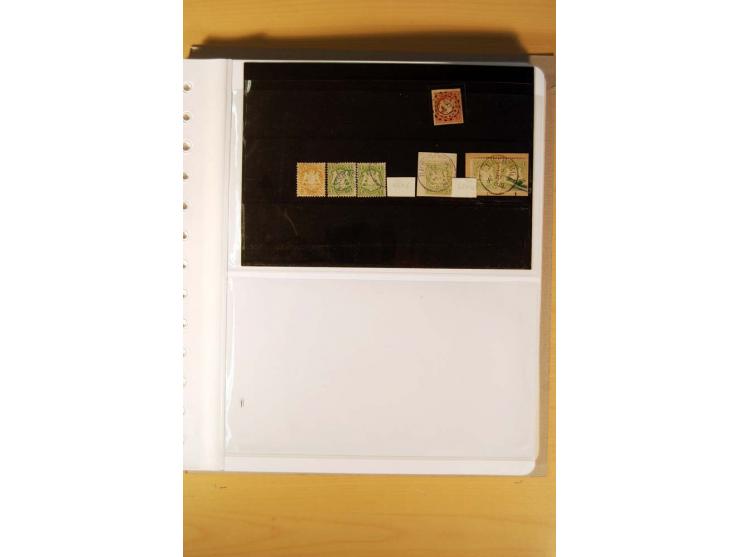 1849/1920, ungebrauchte, postfrische und gestempelte Sammlung  mit vielen Besonderheiten inkl. einiger Briefe und Karten;  da